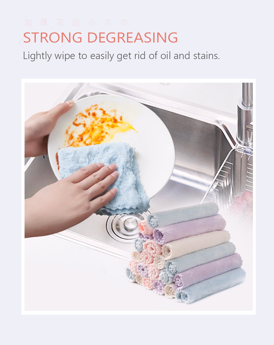 5 piece Multi-purpose Microfiber Cleaning Wash Cloth-6